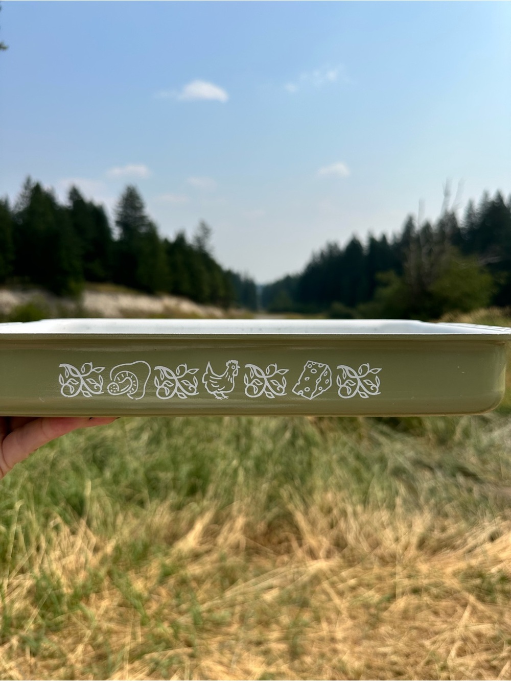 Pyrex vintage Crazy daisy lasagna pan
